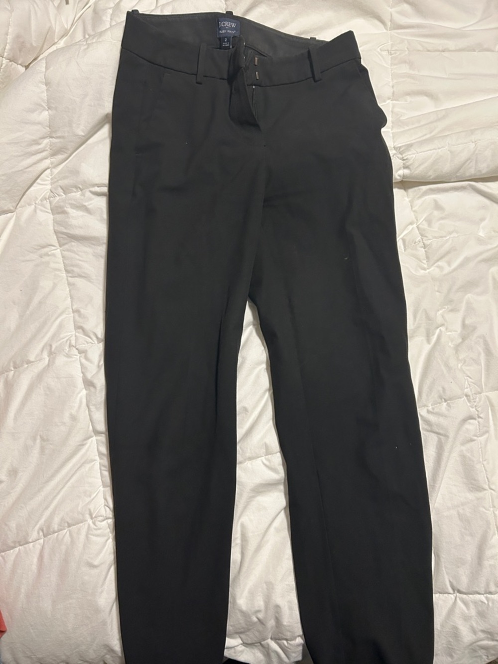 J. Crew Black Straight-Leg Women's Pants